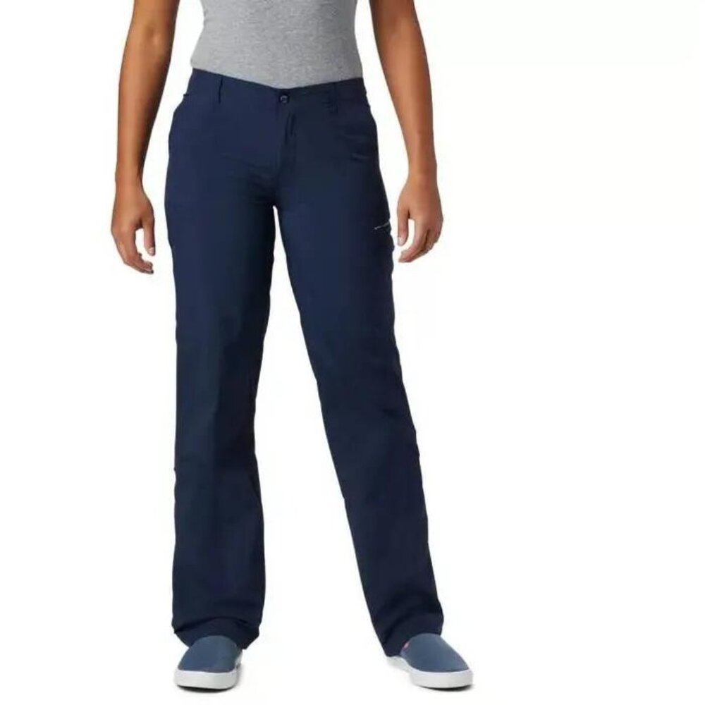 Columbia PFG Omni-Shade Women’s Outdoor Pants Size 14 Navy UPF Sun Protection